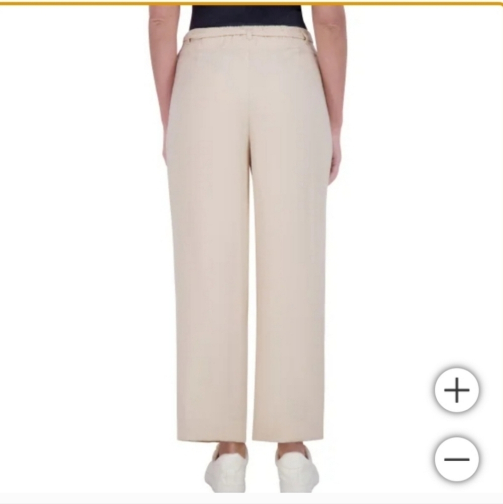 NWT DKNY Women's Drawstring Ankle‎ Pant Tan - Picture 4 of 9